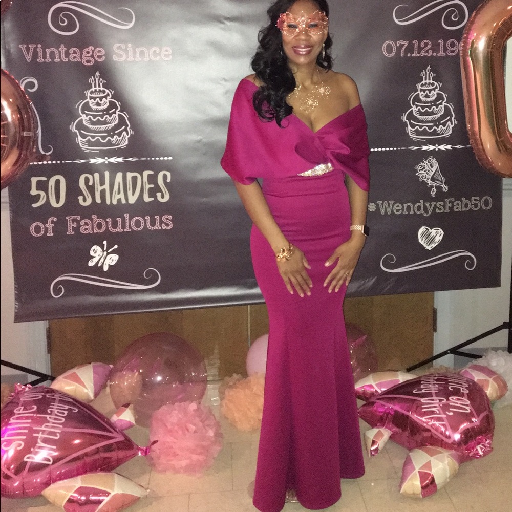 Sexy Fuchsia Formal Dress